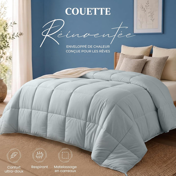 Utopia Bedding Bettdecke 220 x 240 cm, leichte Bettdecke mit Polyesterfüllung für 4 Jahreszeiten, Mi