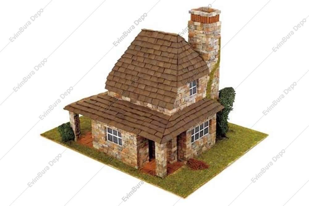 DOMUS Kits Domus Kits40042 2445 Teile Landhaus Modell 1:50, Mehrfarbig
