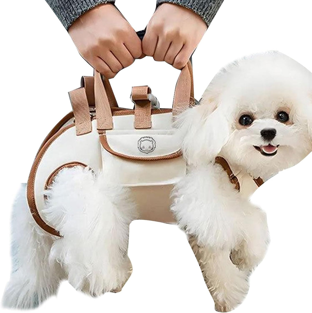 Hundetrage,Kleine Hundetasche Mit Snacktasche | Tragbarer Haustiertragebeutel Verstellbarer Ausflugs