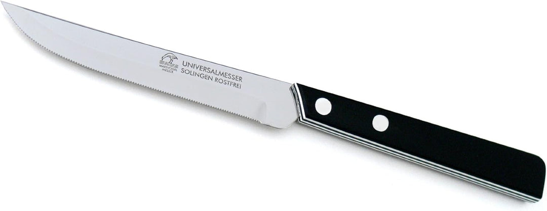 Marsvogel - 6er Pack Gemüsemesser Set - gerade Klinge mit doppelten Hohlschliff und Feinzahnung - Gr