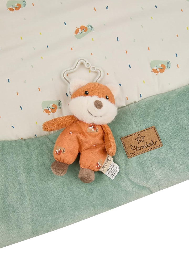 Sterntaler Spielbogen Fuchs Filou 100x80 cm - wattierte Krabbeldecke - Baby Spieldecke mit Bogen & a