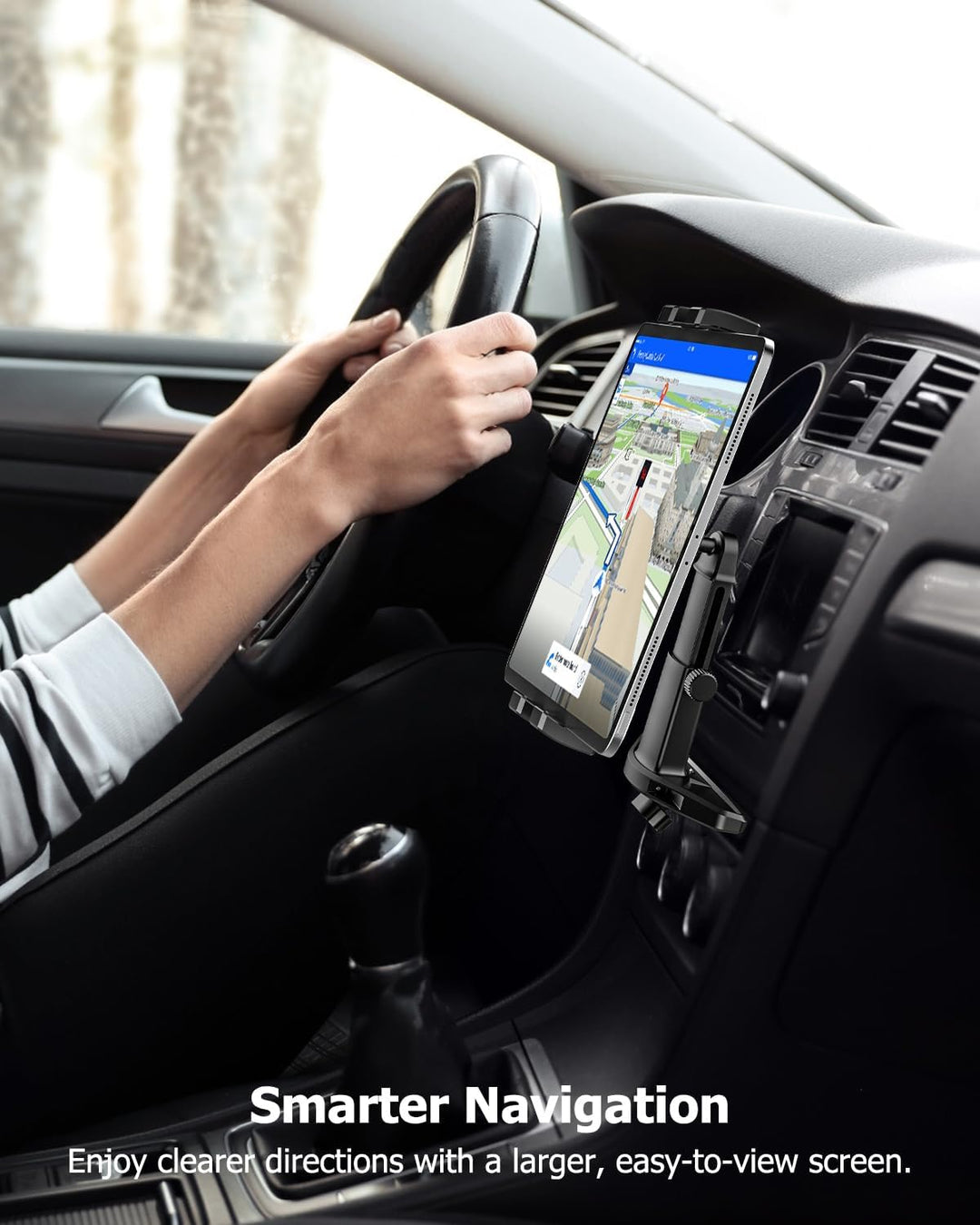 Oilcan Auto CD Schlitz Tablet Halterung, CD Player Tablet Autohalterung Vorne mit Upgrade-Teleskop-A