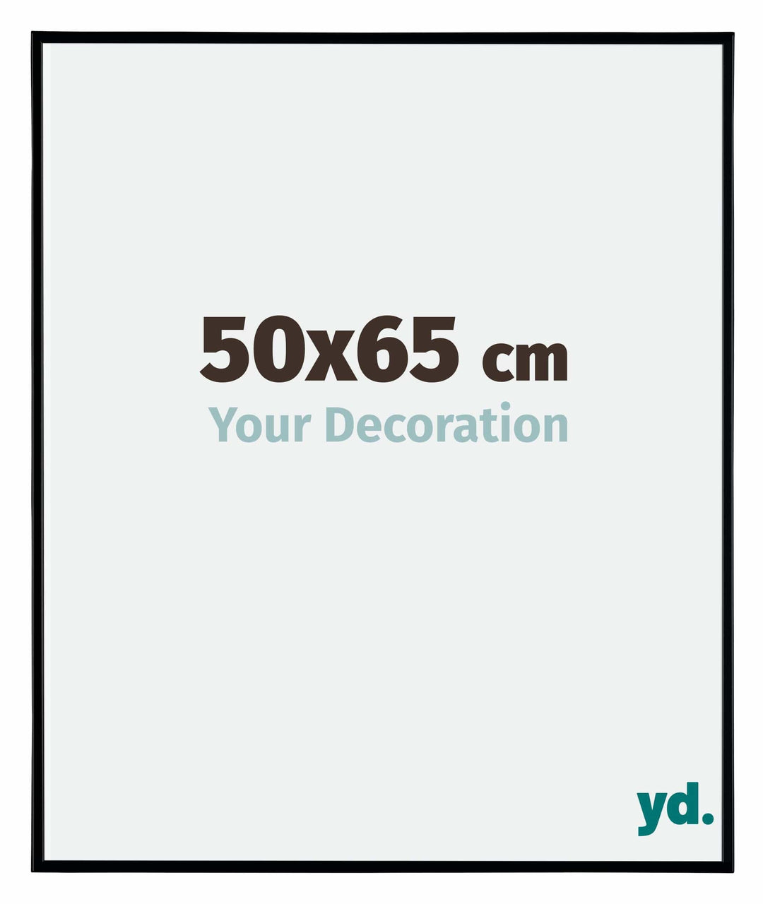yd. Your Decoration - Bilderrahmen 50x65 cm - Bilderrahmen aus Kunststoff mit Acrylglas - Antireflex