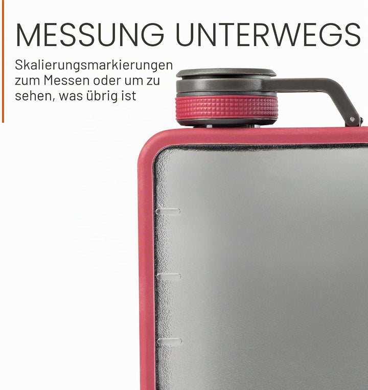 GSI Outdoors Boulder Flask Thermosflasche, Unisex, für Erwachsene 16 Fluid Ounces Haute, Rot, 16 Flu