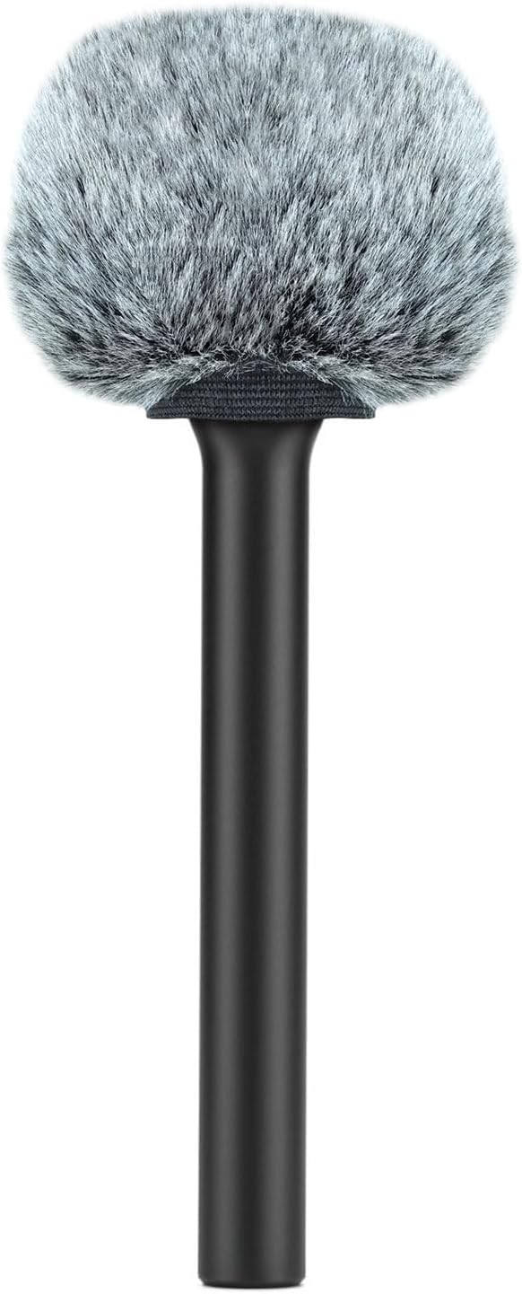 Rode Interview GO Handadapter Griff für Wireless GO + keepdrum Fellwindschutz WSBK Black
