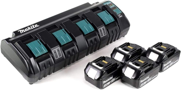 Makita Power Source Kit 18V mit DC 18 SF 4-fach Ladegerät + 4x BL1840B Akku 4,0Ah