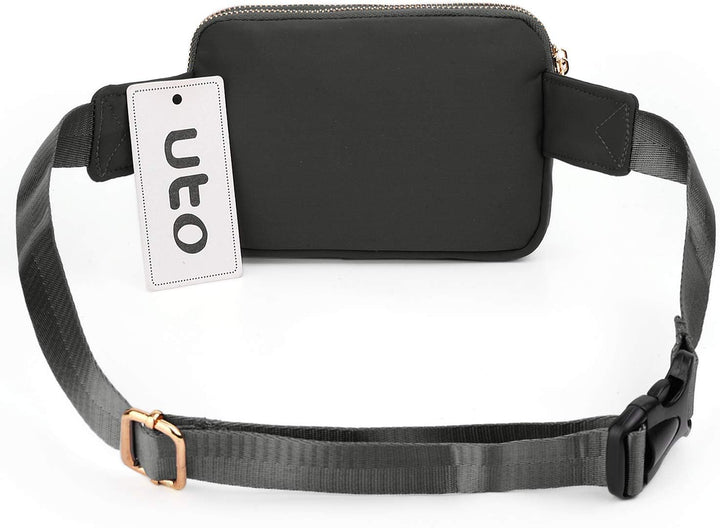 Geldbörse Damen Brieftasche UTO PU Leder Multifunktions Zip um Clutch für Handy 0759a Grau, 0759a Gr