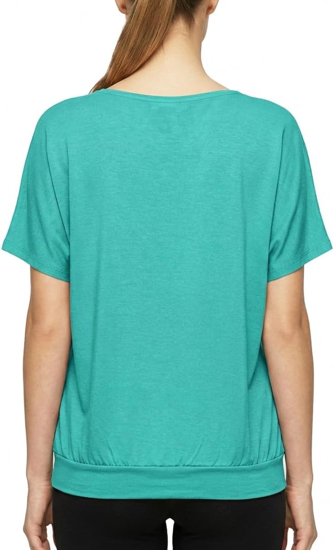 Van Der Rich ® - T-Shirt Raffinierte Einfachheit T-Shirt Einfarbig - Damen M Aqua 1, M Aqua 1