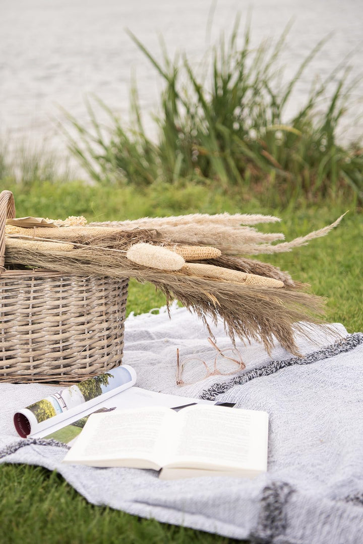 Clayre & Eef W4RO0005 Korb Rattan Ca. 51 x 22 x 40 cm