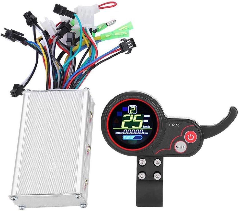 Demeras Scooter Controler mit Schaltschalter LCD-Display Bedienfeld Zubehör für Elektroroller 36V 25