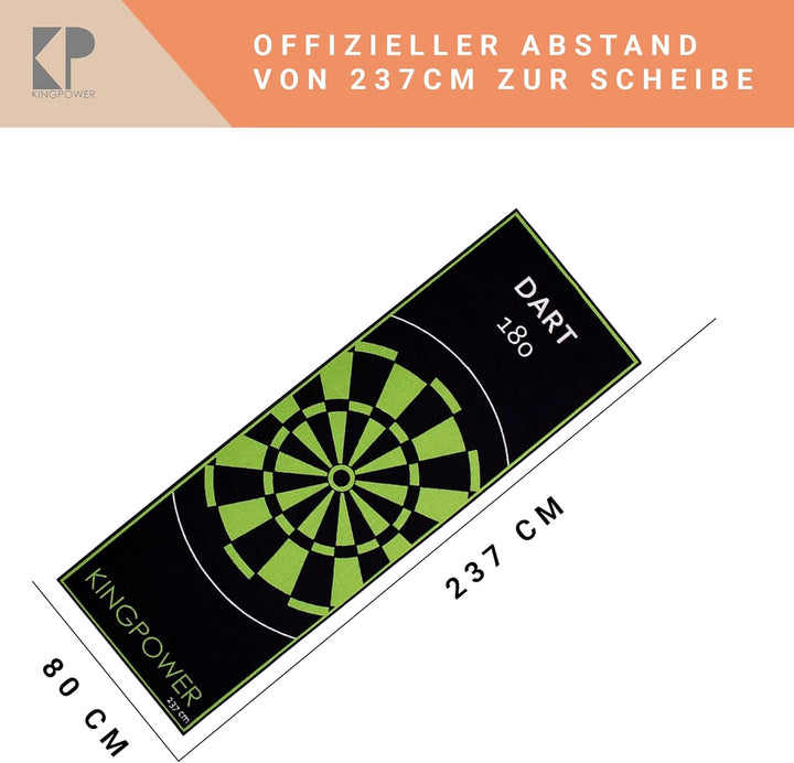 Kingpower Dart Teppich Target Oche Matte Steeldart Dartpfeile Dartboard Zubehör Dartteppich Darts Ab