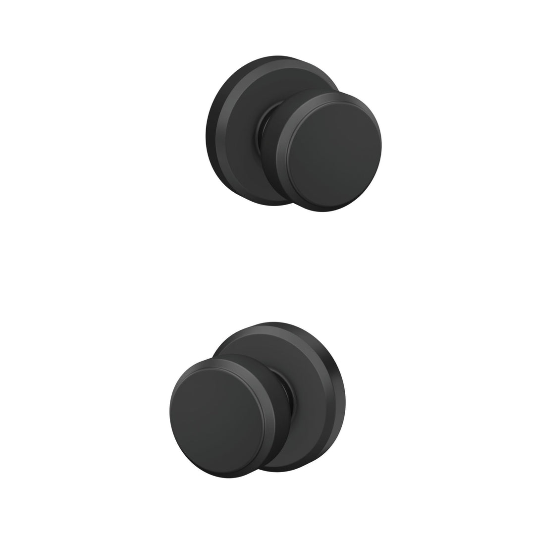 SCHLAGE F10 BWE 622 GSN Bowery Türknauf mit Greyson Zierleiste, Flur- und Schrankdurchgangsschloss,