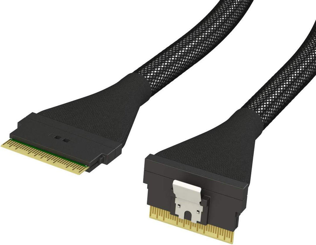 LINKUP - Slim SAS SFF-8654 8i Geradeaus zu SFF-8654 8i Gerade Nach Oben 24Gbps Hochgeschwindigkeits