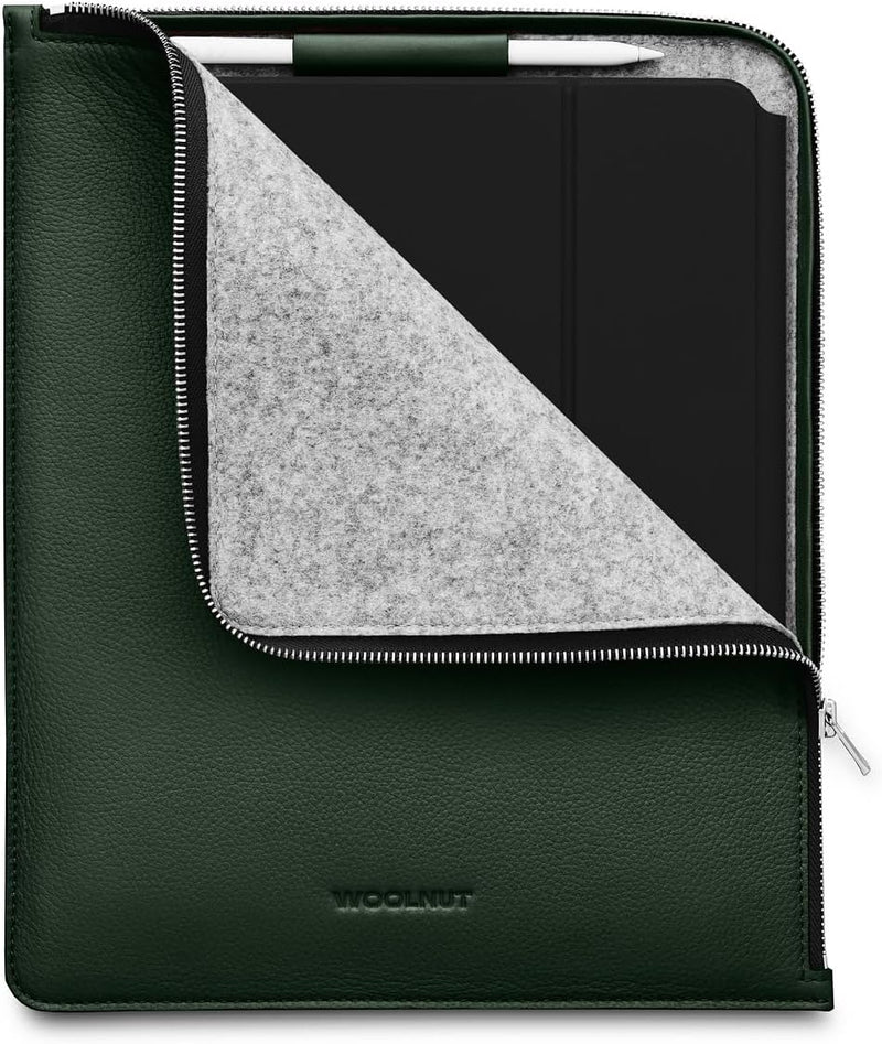 Woolnut Leder Folio Case Hülle Tasche für iPad Pro 12.9 Zoll - Grün 12.9-inch iPad Pro Grün, 12.9-in