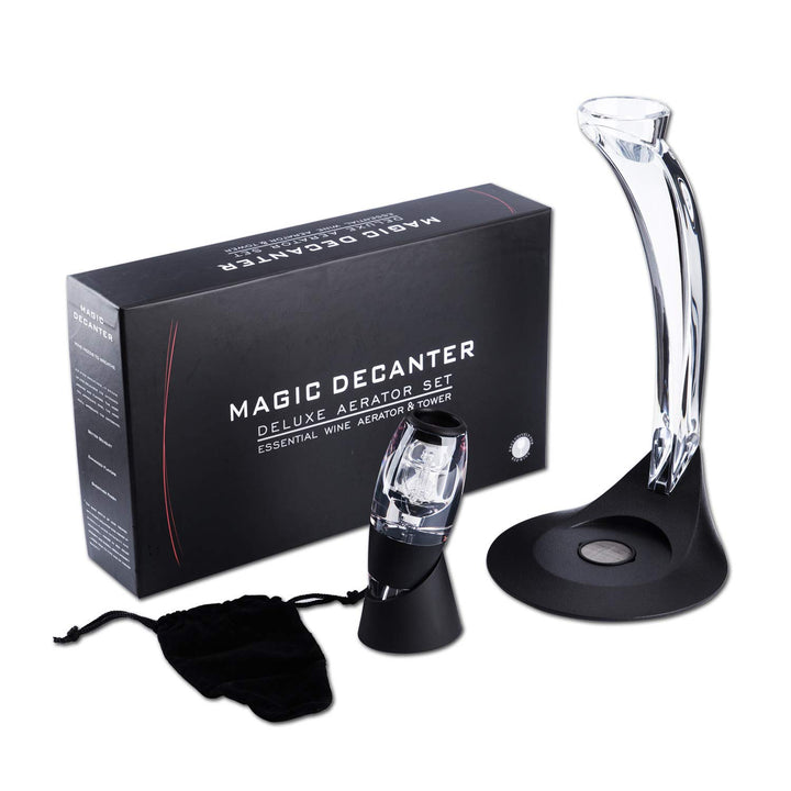 Weinbelüfter Rotwein Dekanter Set, Weinausgiesser Belüfter mit Ständer Weindekanter by US Sense (Dek