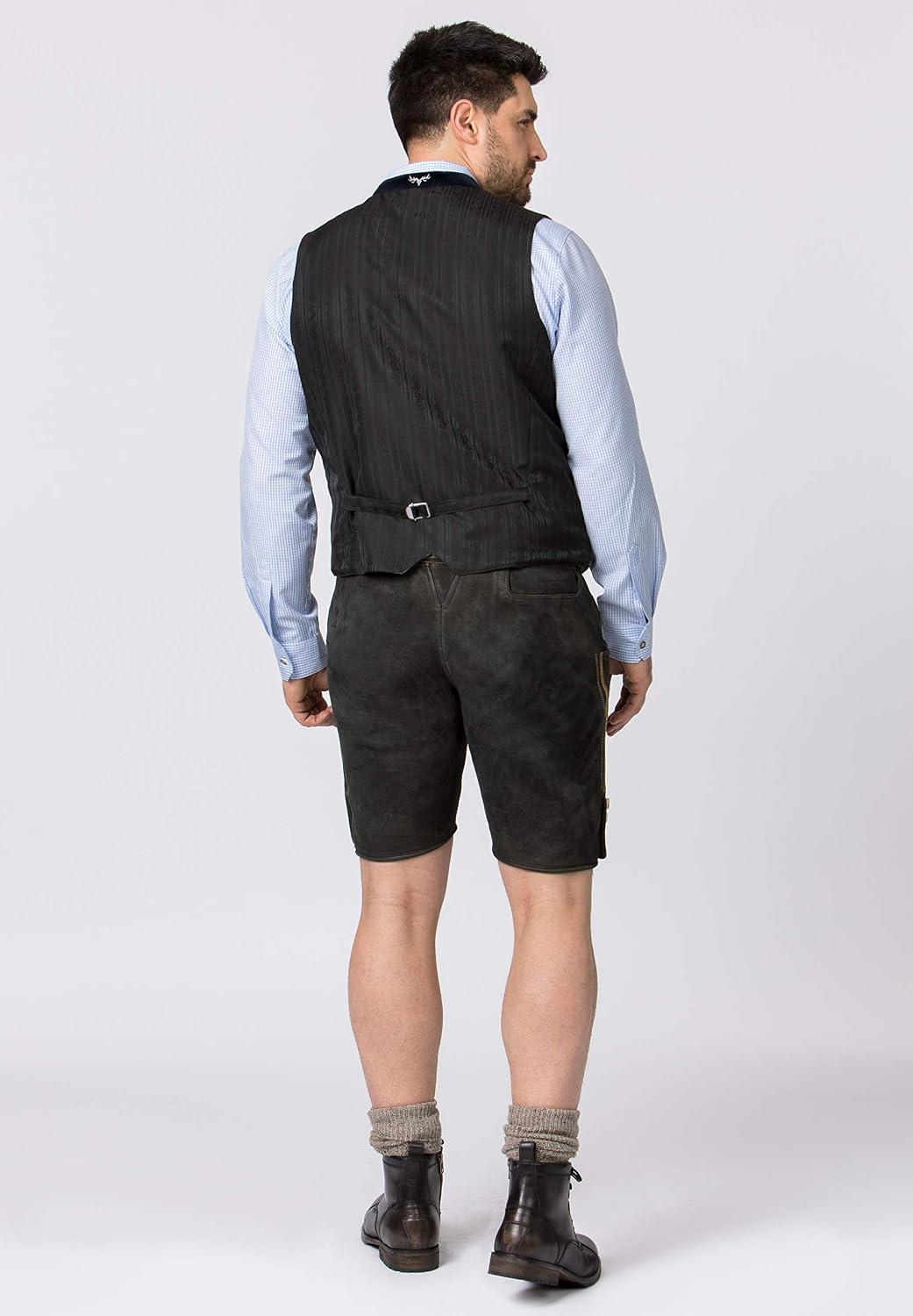 Stockerpoint Herren Lederhose Corbi4 I Grösse 44-64 I Bequeme Trachtenhose in edler Hirschoptik inkl
