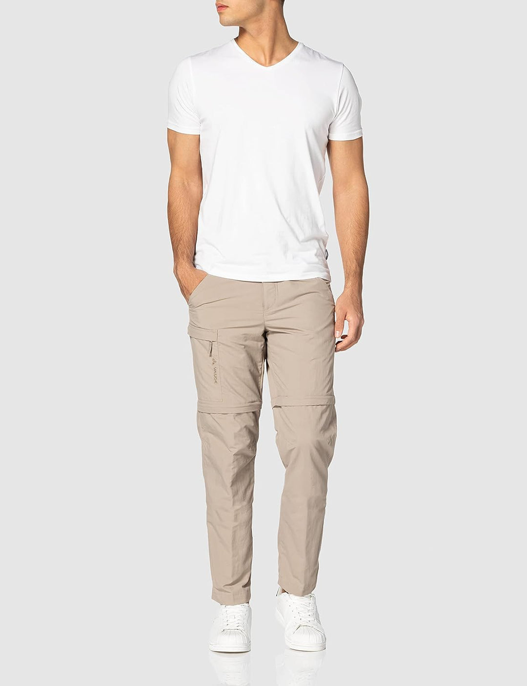VAUDE Herren Hose Men's Farley Zo Pants V 46-Short Boulder, 46-Short Boulder