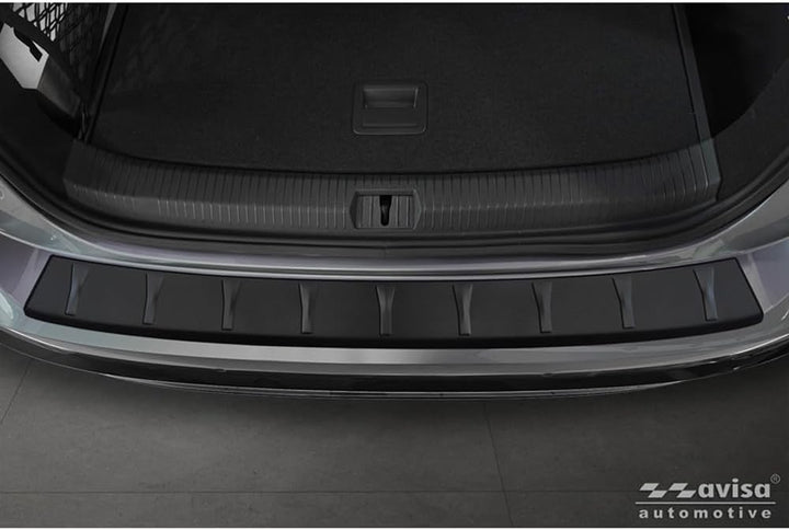 Avisa Matt-Schwarz Edelstahl Heckstossstangenschutz kompatibel mit Volkswagen ID.7 Tourer 2024- &