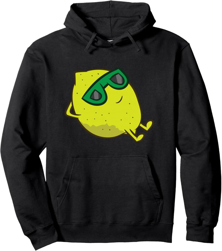 Zitrone Sommer Frucht Zitrone mit Sonnenbrille Pullover Hoodie