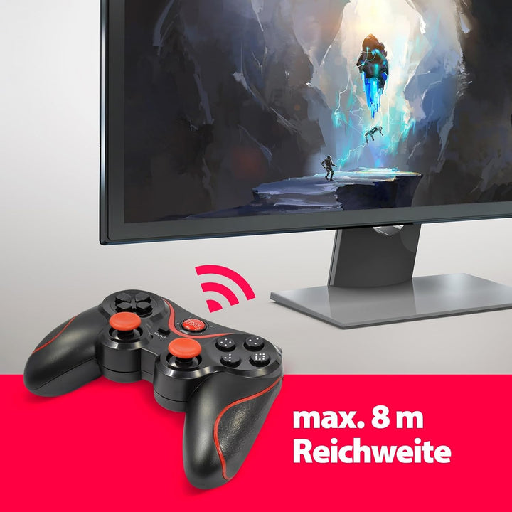 Eaxus® Bluetooth Controller X3 - Wireless Gamepad, 2er Set