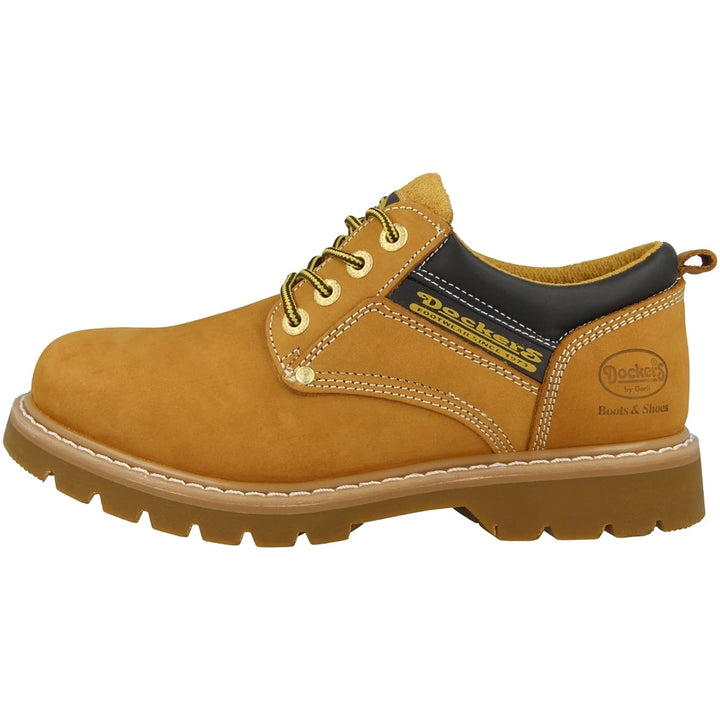 Dockers by Gerli Herren 23da005Brogue Schnürhalbschuhe 47 EU Golden Tan, 47 EU Golden Tan