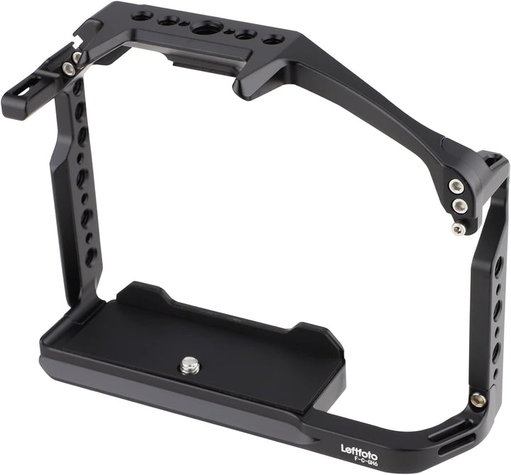LEFTFOTO Kamera-Käfig, Kamera-Clip für Panasonic Lumix GH6, leichter Kamerakäfig mit integrierter Ar