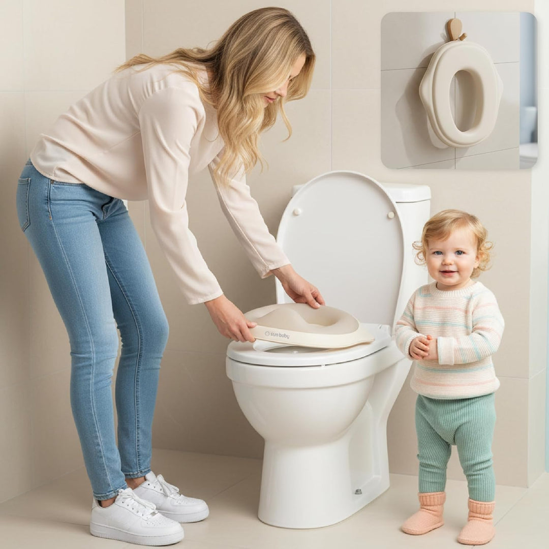 sun baby Kinder Toilettensitz, Toilettenaufsatz für kinder 2 bis 6 Jahren - rutschfest, profilierte