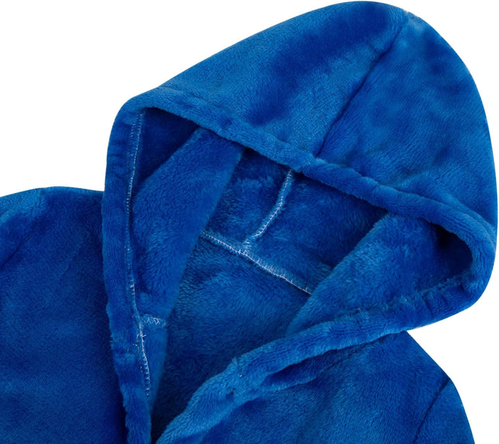 Bademantel Kinder mit Kapuze für Jungen Mädchen Bademäntel Morgenmantel kuschelig warmen und weichen