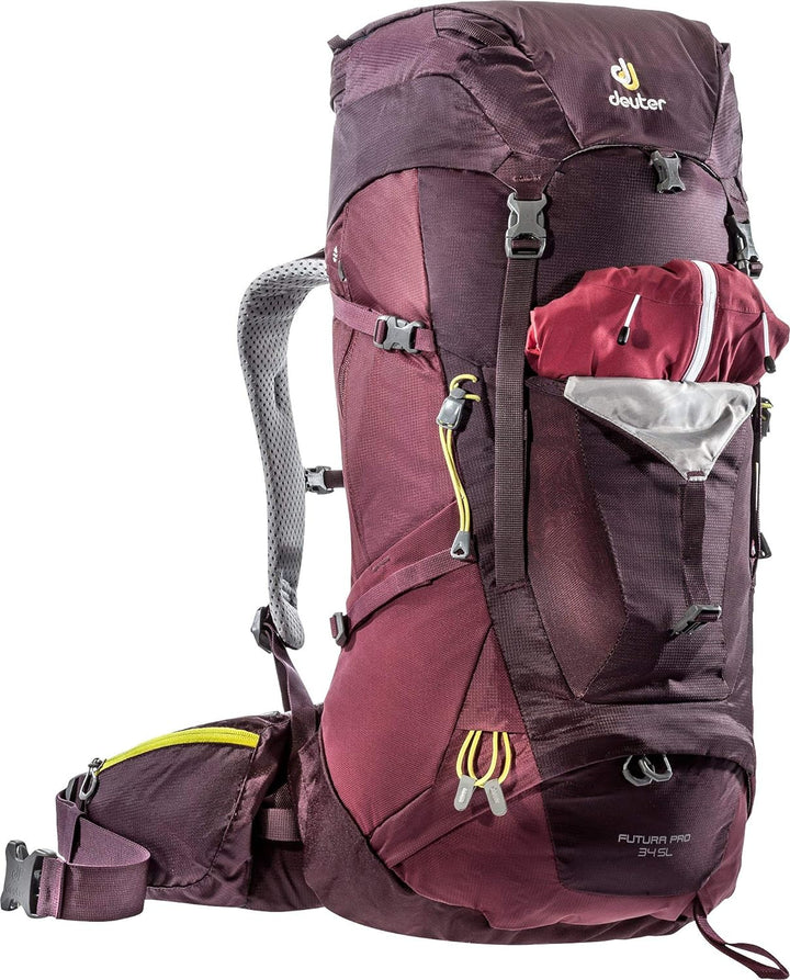 deuter Futura PRO 34 SL 2020 Model Women Wanderrucksack Aubergine-maron, Aubergine-maron