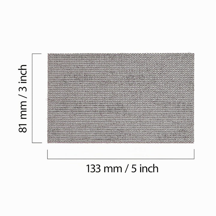Mirka Abranet Netz-Schleifstreifen 81x133 mm Klett / Korn P120 / 50 Stk / zum Schleifen von Holz, Sp