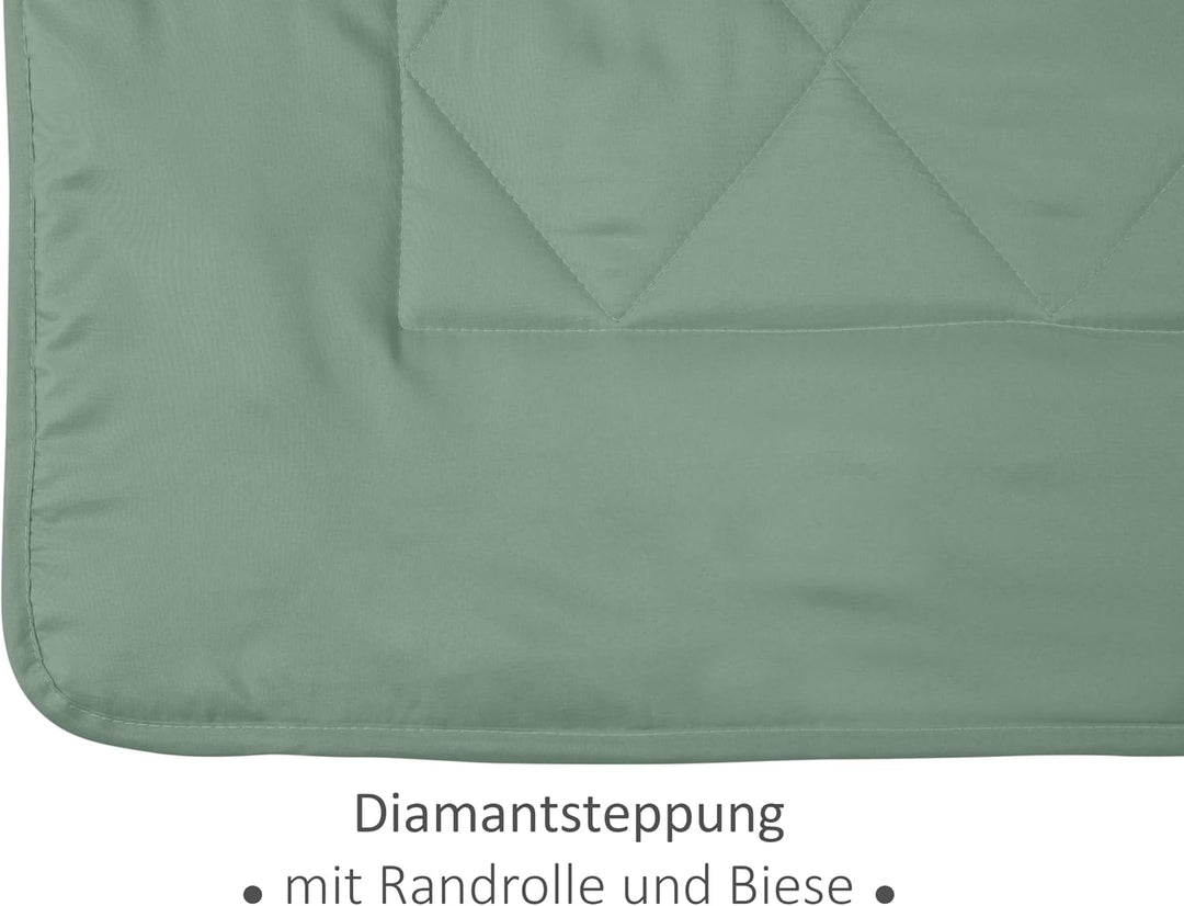 npluseins Sommerdecke 135x200 cm - dünne und leichte Bettdecke für den Sommer – Kühl schlafen – idea
