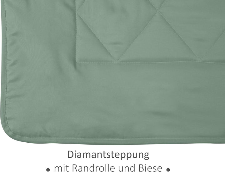 npluseins Sommerdecke 135x200 cm - dünne und leichte Bettdecke für den Sommer – Kühl schlafen – idea