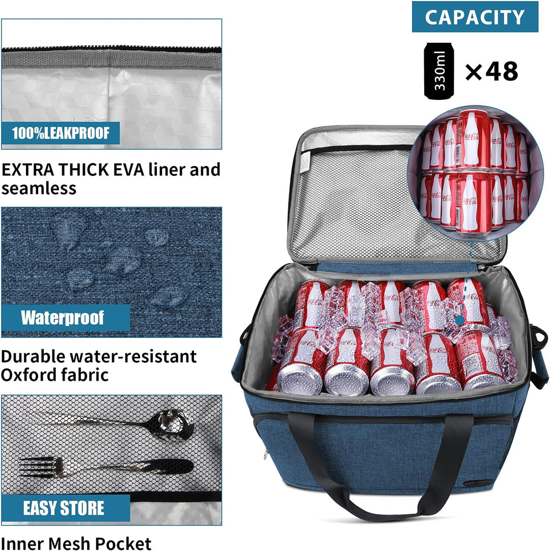 Lubardy 15L Kühltasche Klein 30L Kühltasche Gross Faltbar Kühlkorb Thermotasche Wasserdicht Kühlbox