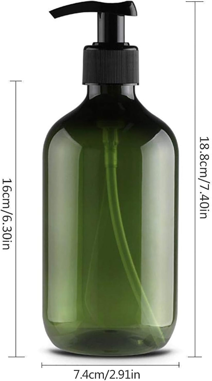 Empty Plastic Pump Bottles Dispenser, 500ml Soap Dispenser Bottles Bathroom Countertop Pump Dispense