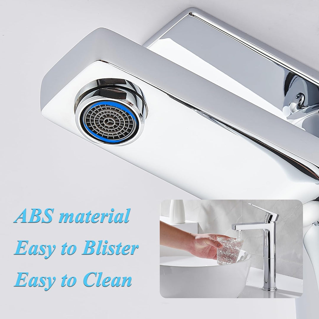 GRICOL Wasserhahn Bad Waschbecken Messing Mischbatterie Einhebelarmatur Badarmaturen Hoch Silber