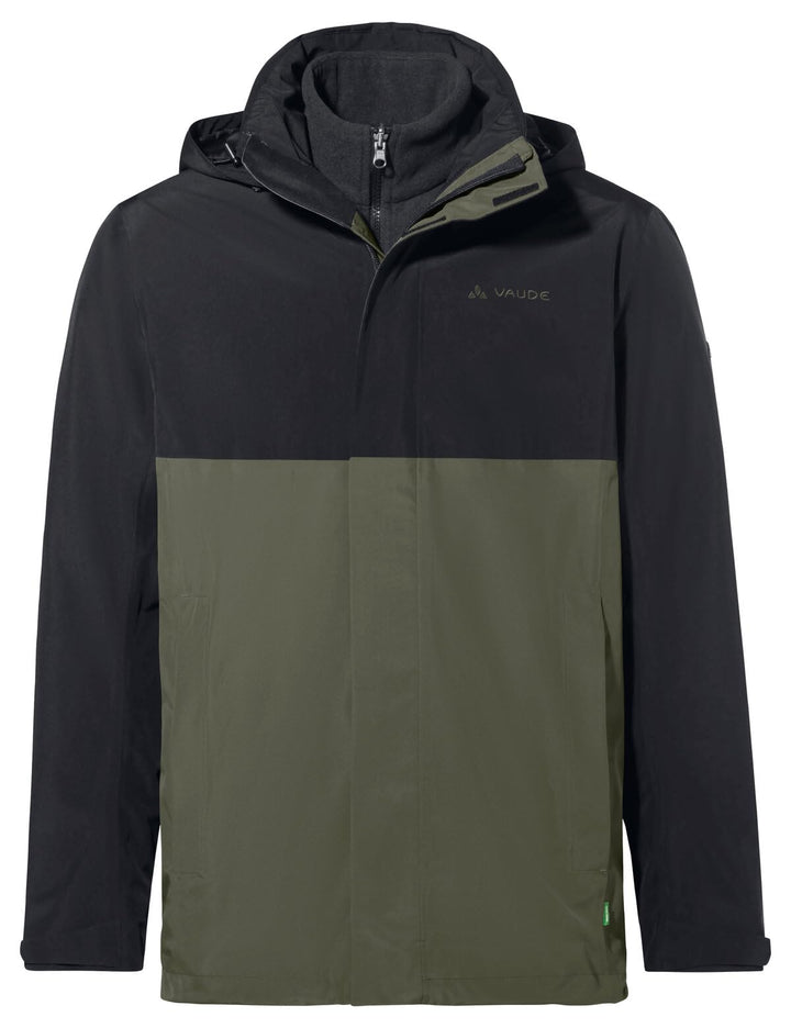 VAUDE Herren Rosemoor 3in1 Jacke Doppeljacke M black/khaki, M black/khaki