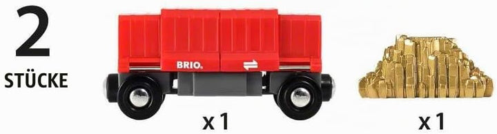 Ravensburger Container Goldwaggon, 33938 Güterwagen mit Goldladung, Güterwagen mit Goldladung
