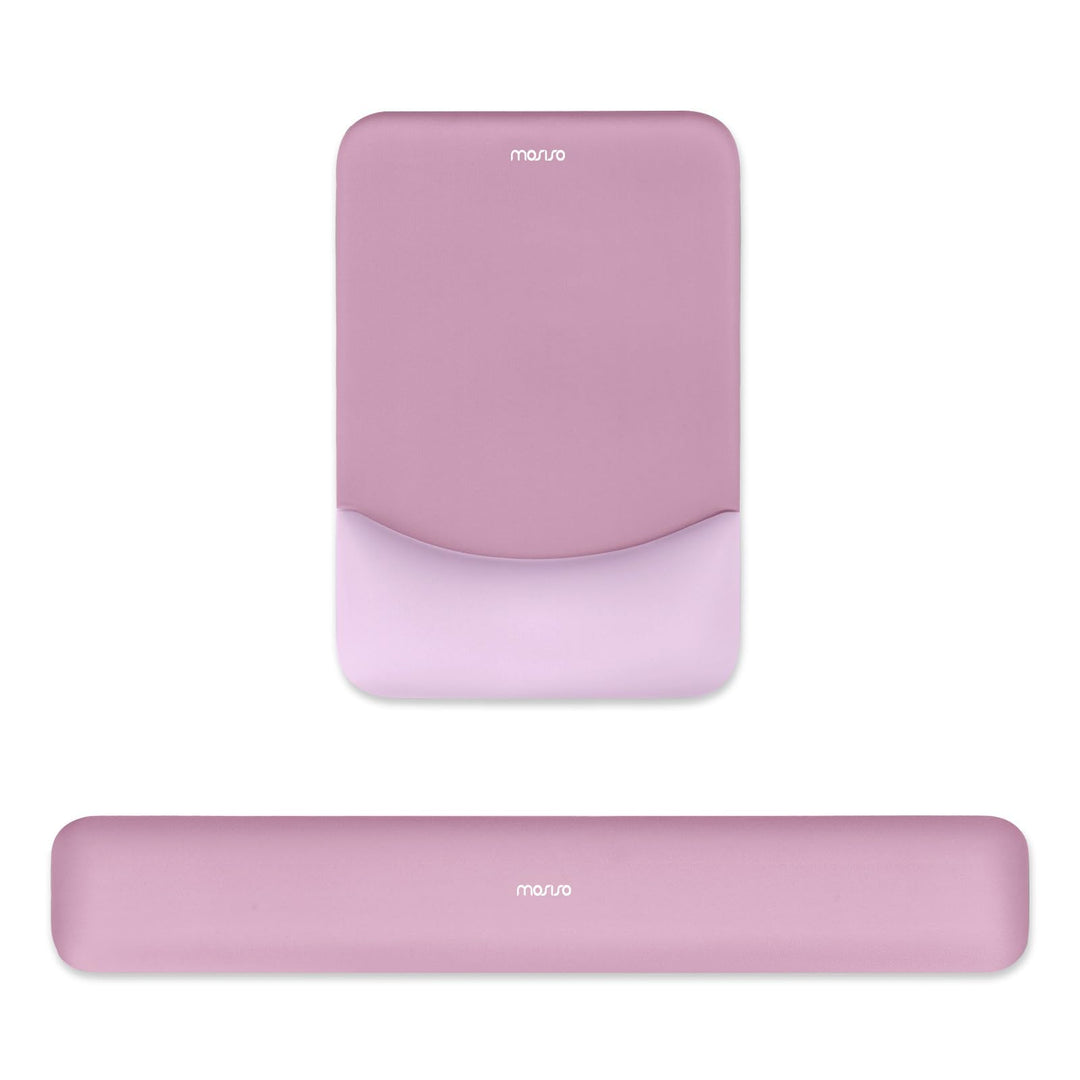MOSISO Handgelenkstütze für Mauspad&Tastatur Set, Rechteckig Ergonomisch Mauspad Rutschfest Basis Ho