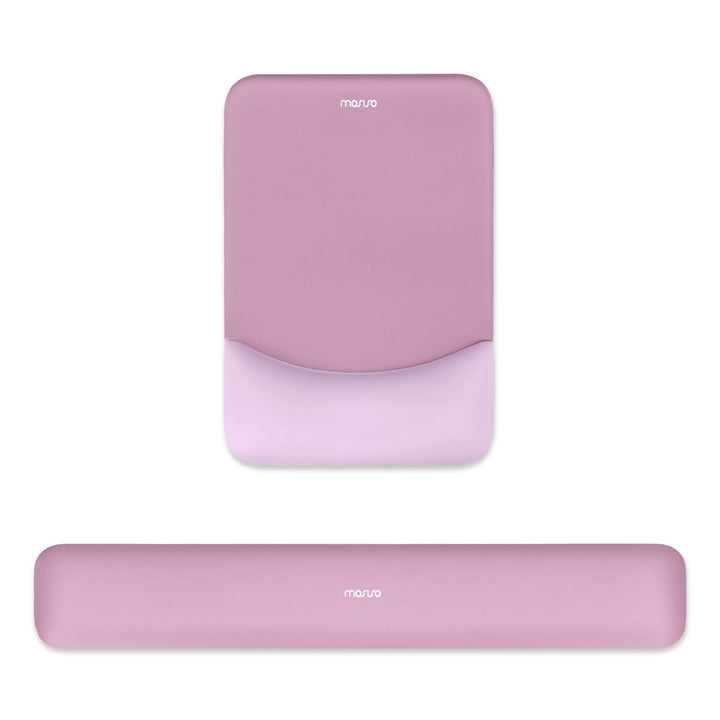 MOSISO Handgelenkstütze für Mauspad&Tastatur Set, Rechteckig Ergonomisch Mauspad Rutschfest Basis Ho
