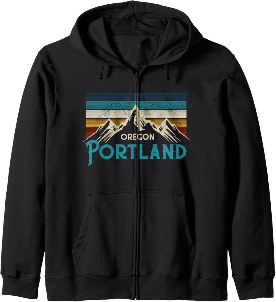 Portland Oregon Vintage Souvenir Kapuzenjacke