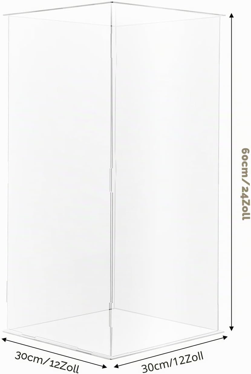 Acryl Präsentationsständer Transparent 60cm – Moderner Display Ständer für Blumen, Deko, Sammlerstüc
