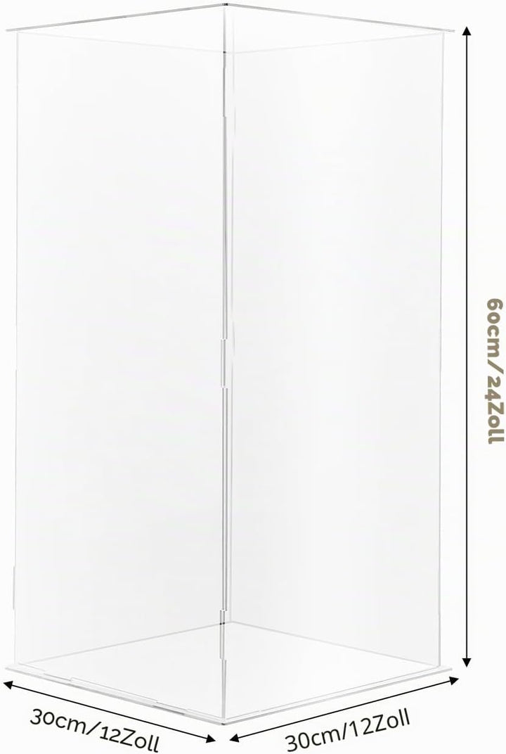 Acryl Präsentationsständer Transparent 60cm – Moderner Display Ständer für Blumen, Deko, Sammlerstüc