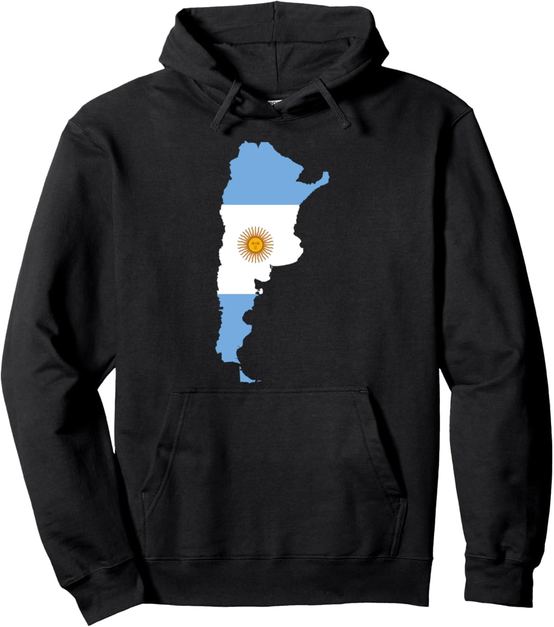 Argentinien Karte Pullover Hoodie