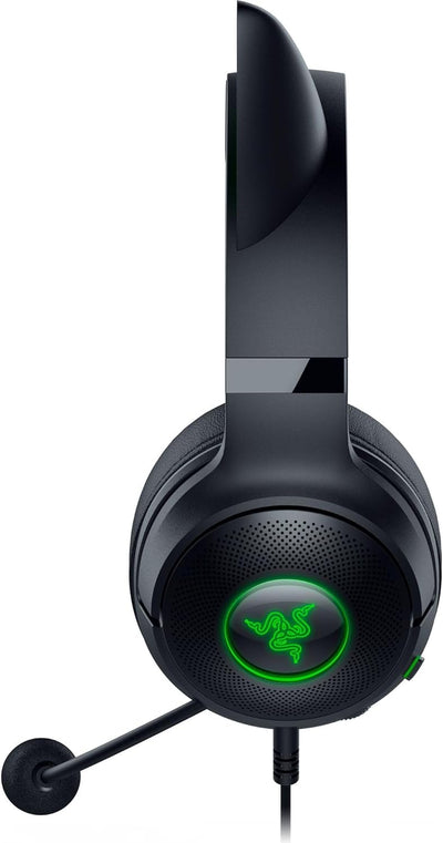 Razer Kraken Kitty V2 - Kabelgebundenes RGB-Headset mit Katzenohren (Reaktive Streaming-Beleuchtung,