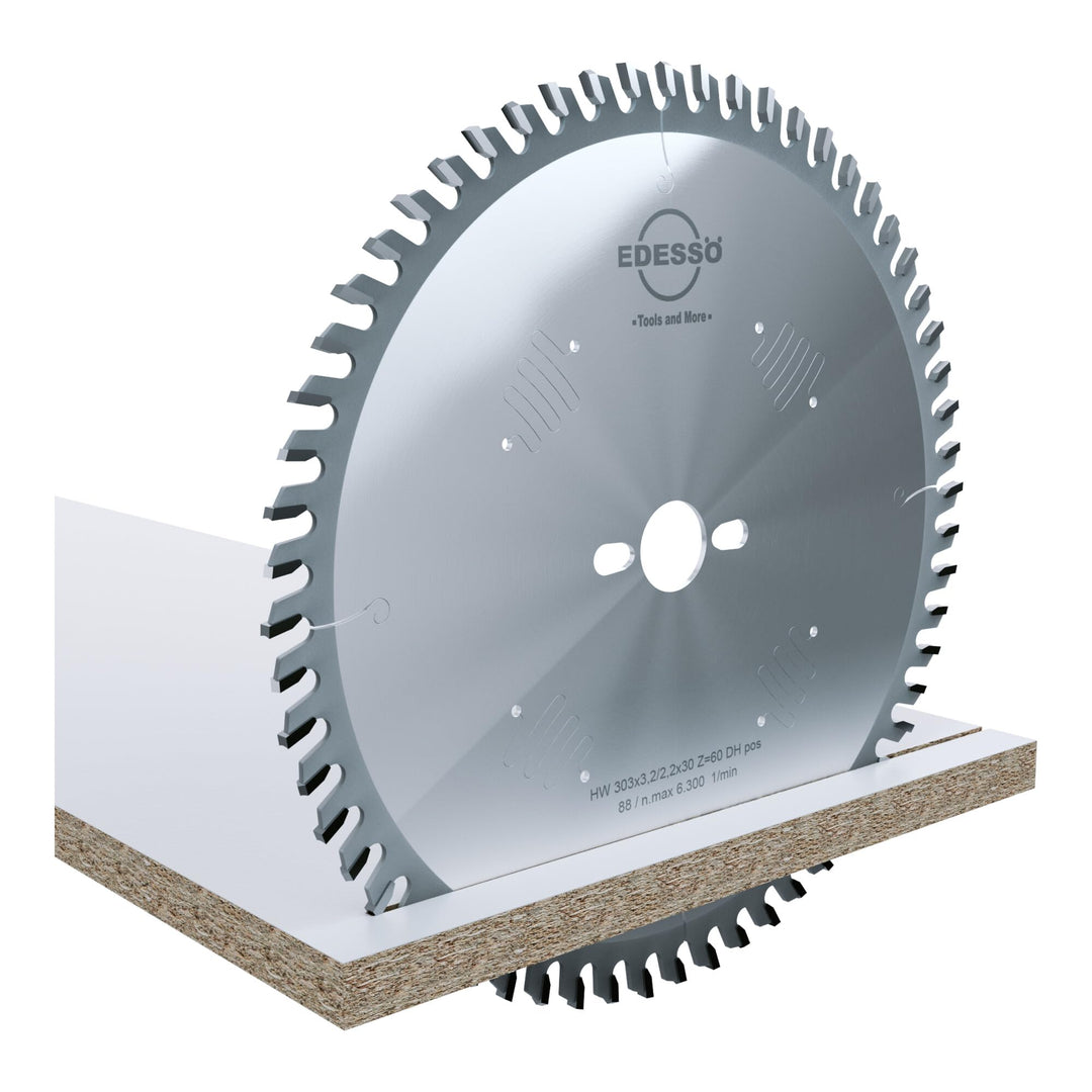 Edessö 44030330 HM-Kreissägeblatt Präzision-Spezial 2 KNL HW, Z=60 HD pos, 303 x 3,2/2,2 x 30 mm, Si