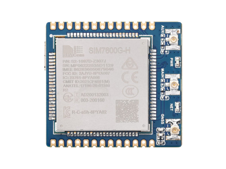 Waveshare SIM7600G-H 4G-Module, Support GNSS Positioning/4G/3G/2G, Support Windows/Linux Dial-up Int