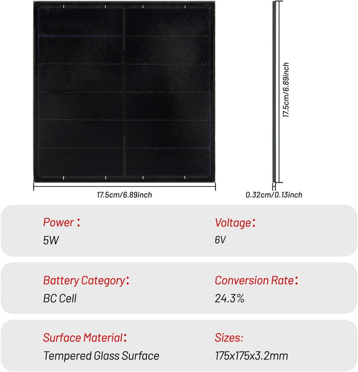 D5-1A 5W Solar Panel Kit mit Batterie Controller für Heltec V3 ESP32 LoRa Modul für DIY Meshtastic M