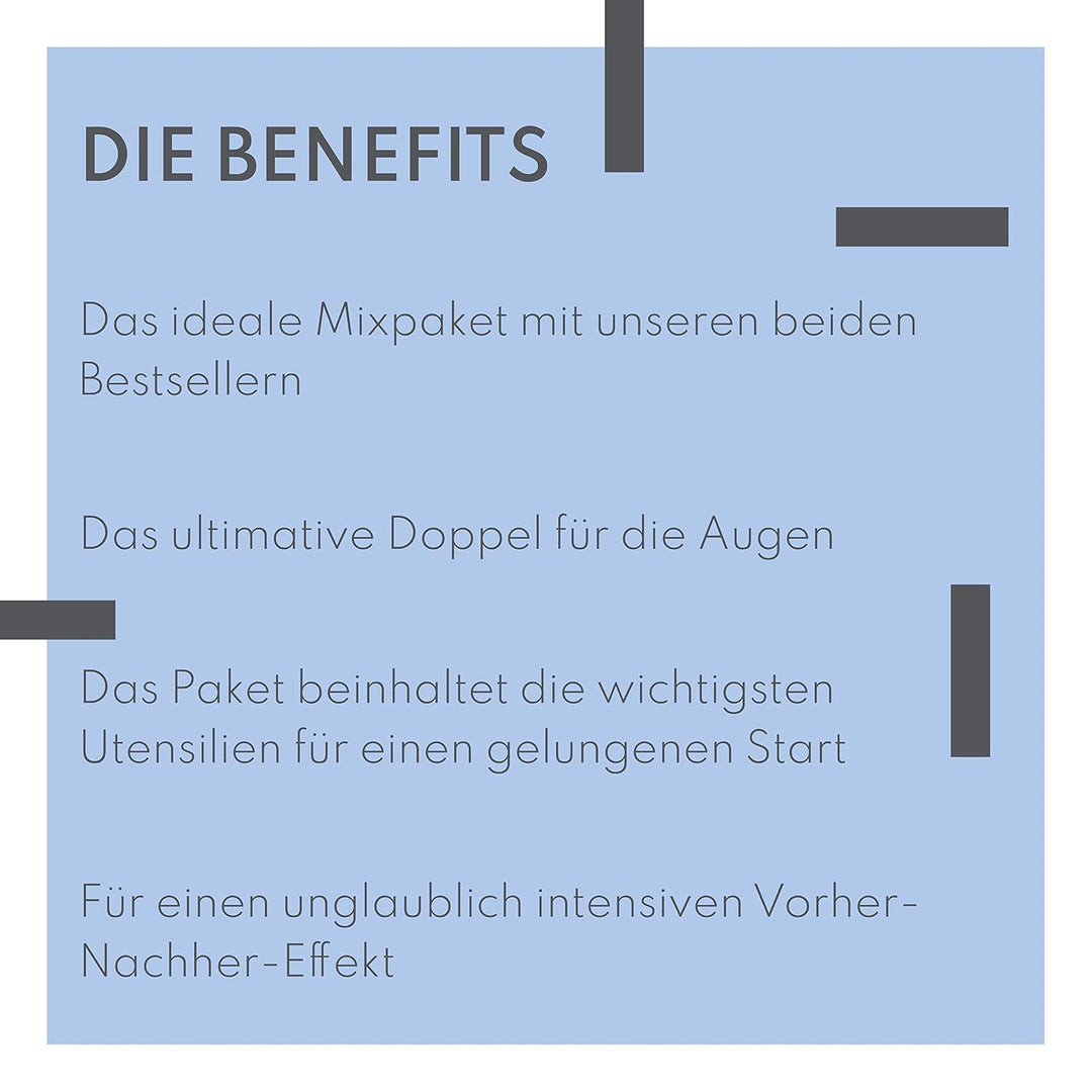Augenmanufaktur Wimpern &amp; Augenbrauen Lifting Kombi Kit - für voluminösere Lashes und Brows, sowie e