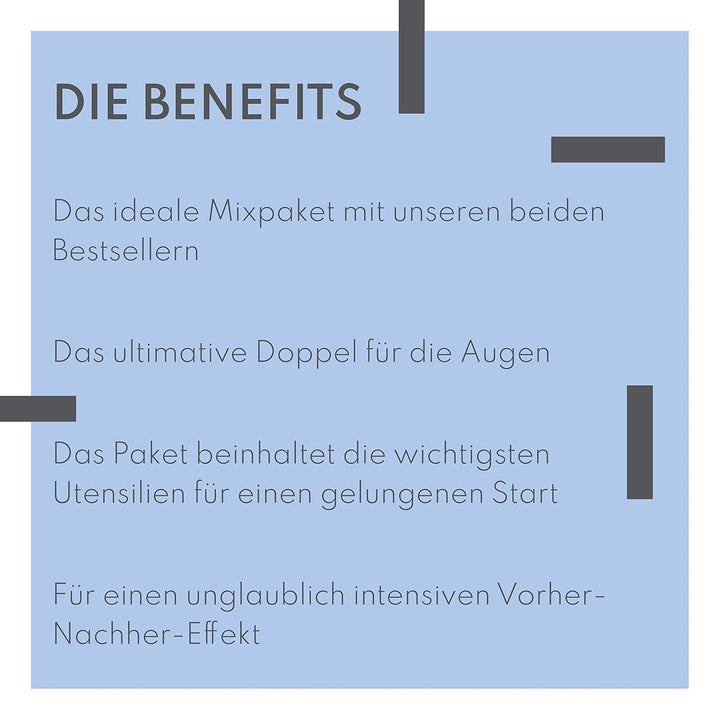 Augenmanufaktur Wimpern &amp; Augenbrauen Lifting Kombi Kit - für voluminösere Lashes und Brows, sowie e