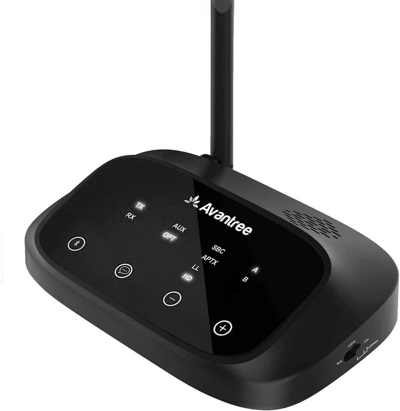 Avantree Oasis Plus aptX HD Low Latency Bluetooth 5.0 Transmitter Sender Empfänger für TV, Drahtlose